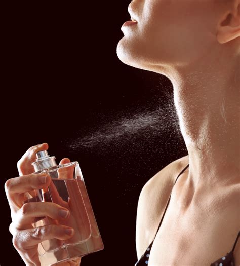 spraying perfume to last longer